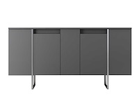 Luxe console | 100% melamine | antraciet, zilver - afbeelding 6 van  7