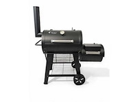 Luxe houtskool barbecue - smoker - zwart -extra smoker - afbeelding 1 van  1