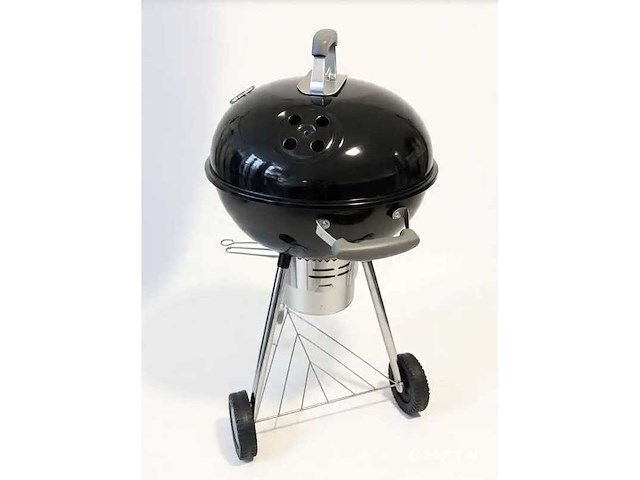 Luxe houtskool barbecue - zwart - rond - afbeelding 1 van  1