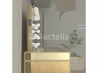 Luxe kaptafel met verlichting - 1500x600x810mm - goudkleurig - incl. krukje - afbeelding 10 van  12