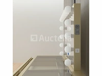 Luxe kaptafel met verlichting - 1500x600x810mm - goudkleurig - incl. krukje - afbeelding 6 van  12