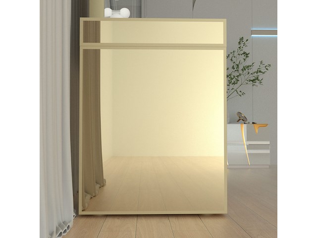 Luxe kaptafel met verlichting - 1500x600x810mm - goudkleurig - incl. krukje - afbeelding 8 van  12