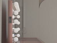 Luxe kaptafel met verlichting - 1500x600x810mm - hoogglans roze - incl. krukje - afbeelding 7 van  12