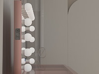 Luxe kaptafel met verlichting - 1500x600x810mm - hoogglans roze - incl. krukje - afbeelding 8 van  12