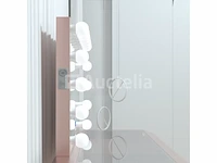 Luxe kaptafel met verlichting - 1500x600x810mm - roze - incl. poef - afbeelding 5 van  11