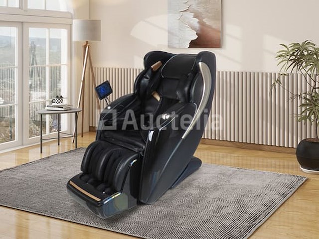 Luxe massagestoel zero gravity - dual-manipulators - zwart/blauw - afbeelding 4 van  15