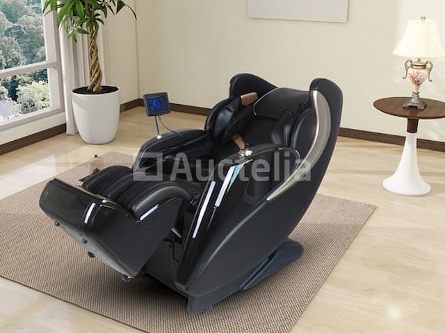 Luxe massagestoel zero gravity - dual-manipulators - zwart/blauw - afbeelding 1 van  15