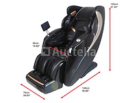 Luxe massagestoel zero gravity - dual-manipulators - zwart/blauw - afbeelding 13 van  15