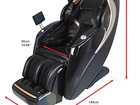 Luxe massagestoel zero gravity - dual-manipulators - zwart/blauw - afbeelding 14 van  15