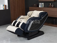 Luxe massagestoel zero gravity - wit / blauw - afbeelding 2 van  21