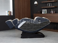 Luxe massagestoel zero gravity - wit / blauw - afbeelding 3 van  21
