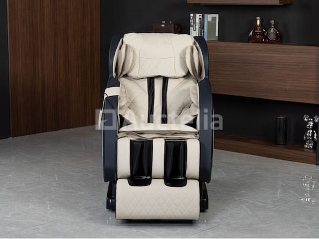 Luxe massagestoel zero gravity - wit / blauw - afbeelding 7 van  21