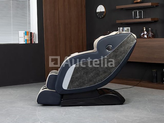 Luxe massagestoel zero gravity - wit / blauw - afbeelding 11 van  21