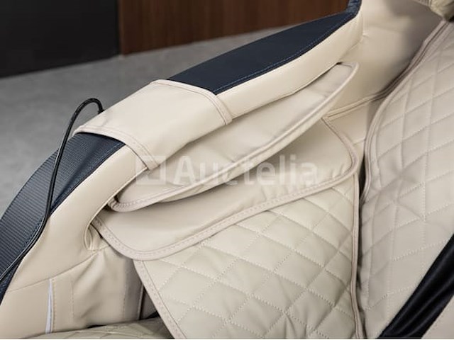 Luxe massagestoel zero gravity - wit / blauw - afbeelding 12 van  21