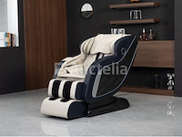 Luxe massagestoel zero gravity - wit / blauw - afbeelding 17 van  21