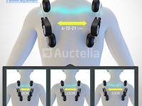 Luxe massagestoel zero gravity - wit / blauw - afbeelding 18 van  21