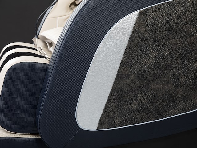 Luxe massagestoel zero gravity - wit / blauw - afbeelding 2 van  21