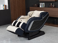 Luxe massagestoel zero gravity - wit / blauw - afbeelding 18 van  21