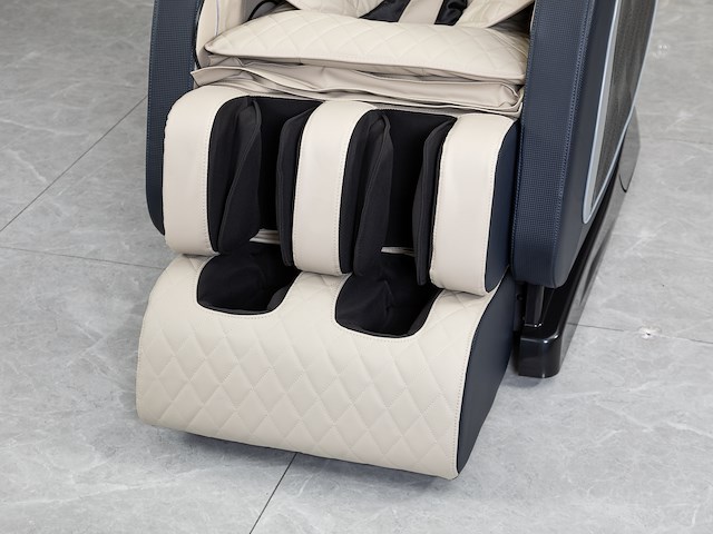 Luxe massagestoel zero gravity - wit / blauw - afbeelding 7 van  20