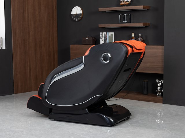 Luxe massagestoel zero gravity - zwart / rood - afbeelding 15 van  18