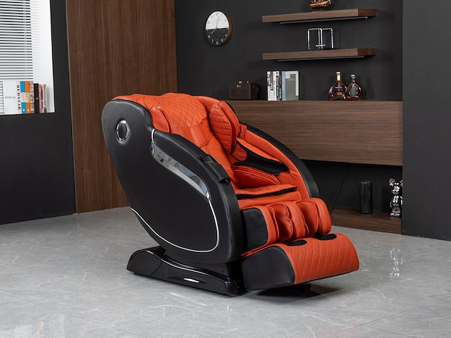 Luxe massagestoel zero gravity - zwart / rood - afbeelding 16 van  18