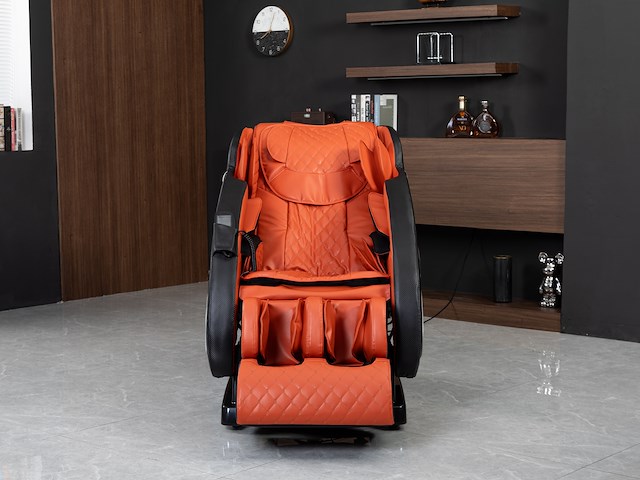 Luxe massagestoel zero gravity - zwart / rood - afbeelding 17 van  18