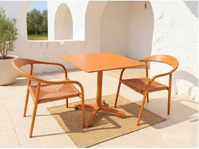 Luxe tuinset aluminium 70x70x75cm - afbeelding 1 van  1