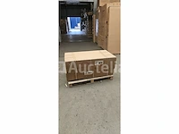 Luxe verwarmd massagebed met decoratief houten frame 200x60cm - afbeelding 4 van  5