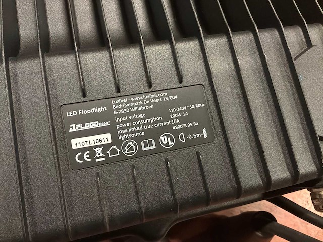 Luxibel ledflood 200w - afbeelding 2 van  3