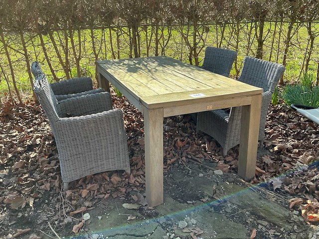 Luxor garden tuintafel + 4x tuinstoel - afbeelding 1 van  3