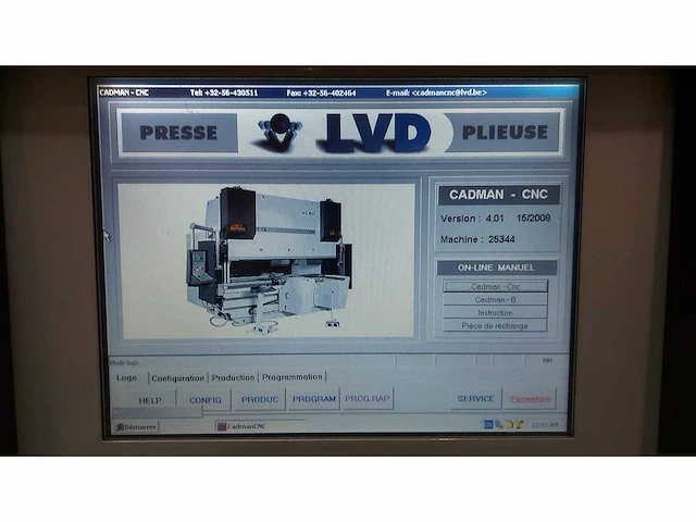 Lvd - 1998 - ppeb 135/30 cad-cnc - vouwmachine - afbeelding 2 van  6