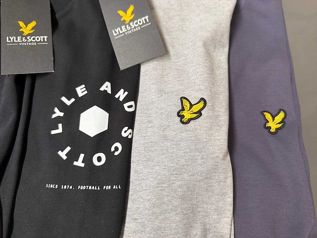 Lyle & scott t-shirt (4x) - afbeelding 2 van  6