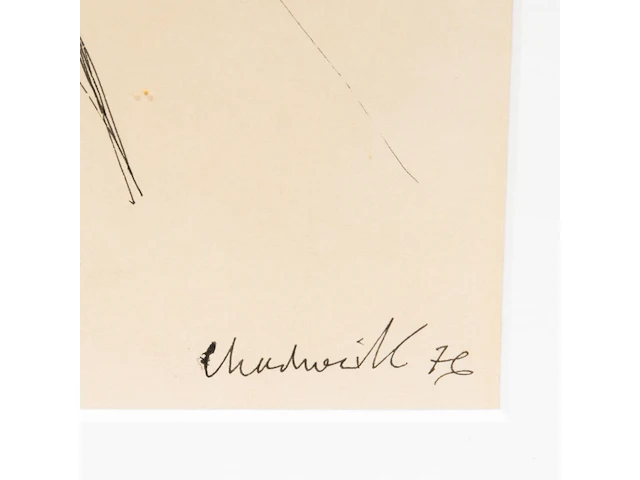 Lynn russell chadwick (1914-2003), untitled, 1976, ink drawing on paper - afbeelding 4 van  5