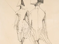 Lynn russell chadwick (1914-2003), untitled, 1976, ink drawing on paper - afbeelding 5 van  5