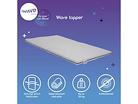 M line wave topper 80 x 210 cm koud schuim matras topper, optimale ondersteuning en ademendheid - afbeelding 3 van  6