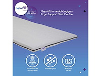M line wave topper 80 x 210 cm koud schuim matras topper, optimale ondersteuning en ademendheid - afbeelding 4 van  6