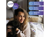 M line wave topper 80 x 210 cm koud schuim matras topper, optimale ondersteuning en ademendheid - afbeelding 5 van  6