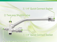 M mingle dual lance hogedrukreinigerstok voor schuimkanon - afbeelding 3 van  5