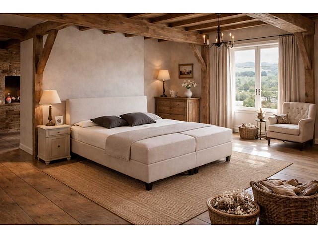 M-ray - toscane deluxe - boxspring 140/200 cm - afbeelding 1 van  6