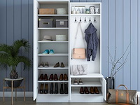 M11 kapstok | 100% melamine | wit - afbeelding 2 van  7