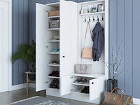 M11 kapstok | 100% melamine | wit - afbeelding 3 van  7