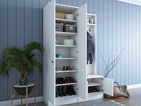 M11 kapstok | 100% melamine | wit - afbeelding 4 van  7
