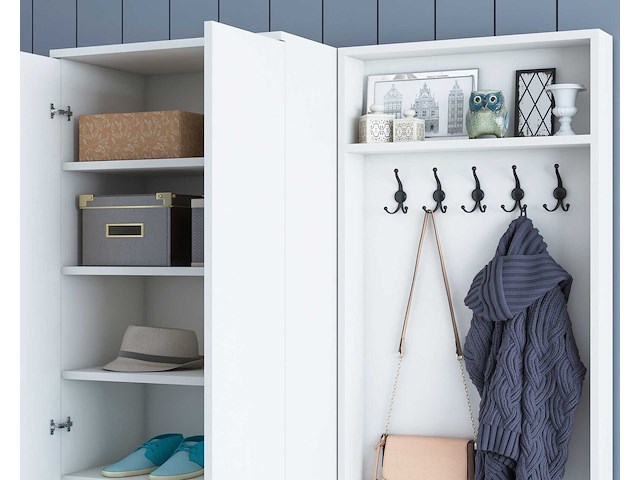 M11 kapstok | 100% melamine | wit - afbeelding 5 van  7