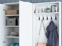 M11 kapstok | 100% melamine | wit - afbeelding 5 van  7