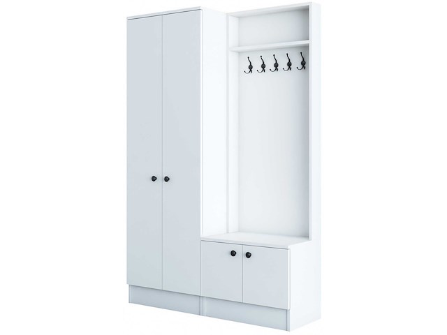 M11 kapstok | 100% melamine | wit - afbeelding 7 van  7