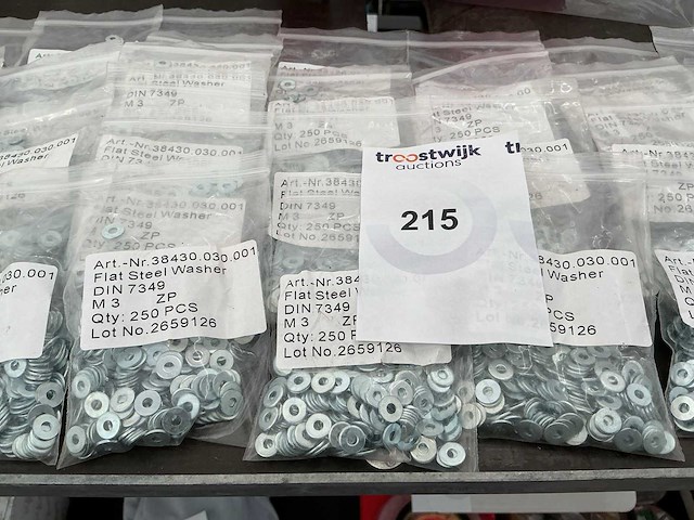 M3 verzinkte ringen (40x) - afbeelding 1 van  2