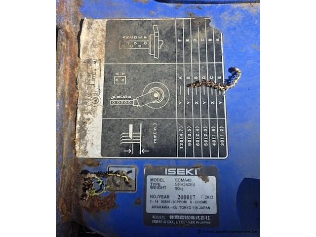 Maaidek iseki scma48, bj 2012 - afbeelding 2 van  3