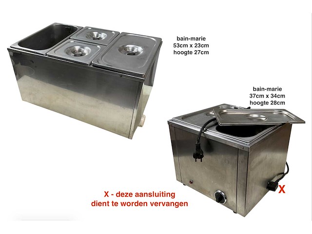 3 thermokasten + 57 diverse schalen + stapelrek - afbeelding 2 van  5