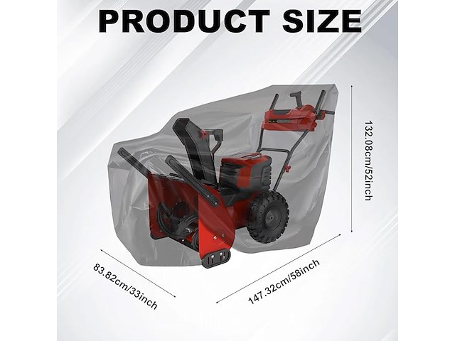 Machine beschermhoes, 147x132x84cm - afbeelding 2 van  4