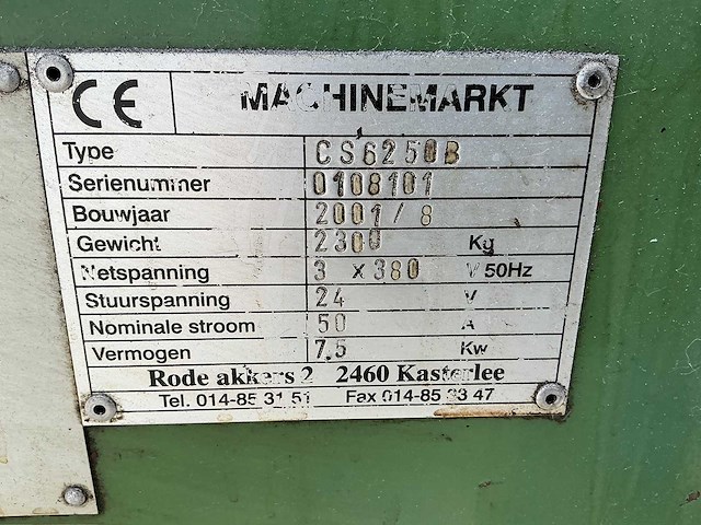 Machinemarkt cbt - cs6250b - universele draaibank - afbeelding 3 van  12